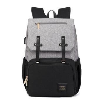 Waterproof Mummy Backpack with USB & Stroller Hooks – Large Capacity