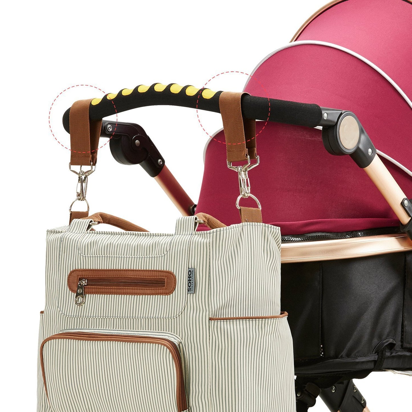 Large Capacity Diaper Bag – Stylish & Functional Backpack for Baby and M