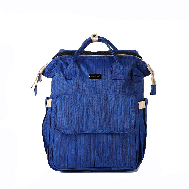 900D Oxford Mommy Backpack with Folding Baby Bed – Durable & Spacious