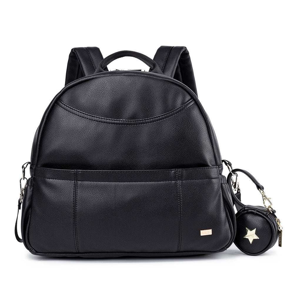 Mom Backpack – Stylish Leather Diaper Bag for Modern Moms | Pouch MOM