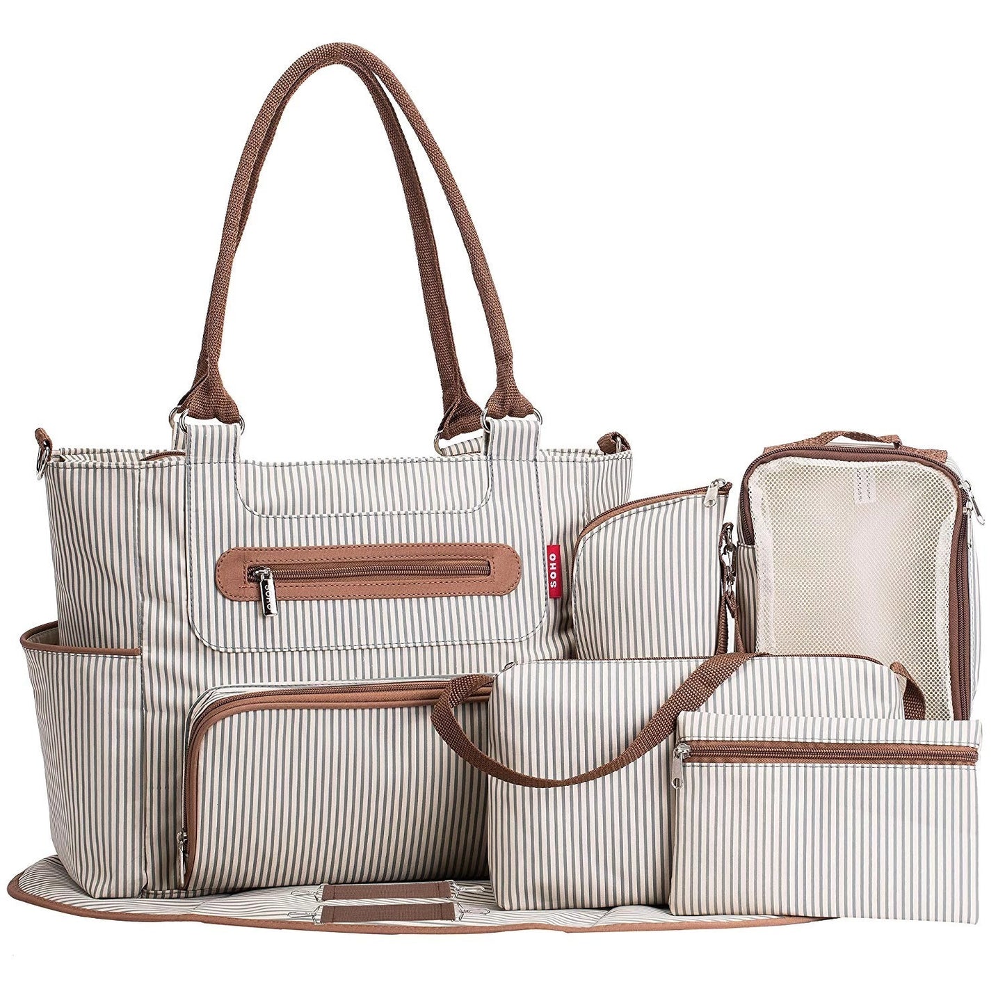 Large Capacity Diaper Bag – Stylish & Functional Backpack for Baby and M