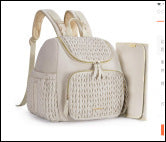 Multifunctional Quilted Diaper Bag – Breathable & Expandable with Curved Straps